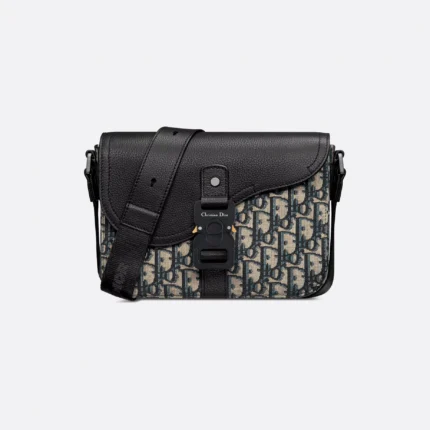 SAC MESSENGER A RABAT SADDLE SMALL EN BEIGE ET NOIR