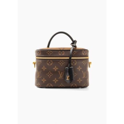 SAC LV VANITY EN TOILE MONOGRAM EN MARRON