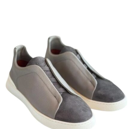 ZEGNA TRIPLE STITCH GRIS FONCE