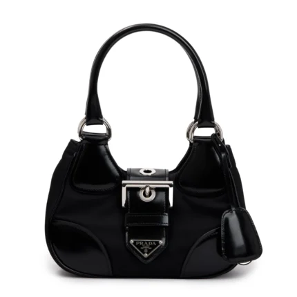 SAC PRADA MOON EN NYLON NOIR ET CUIR