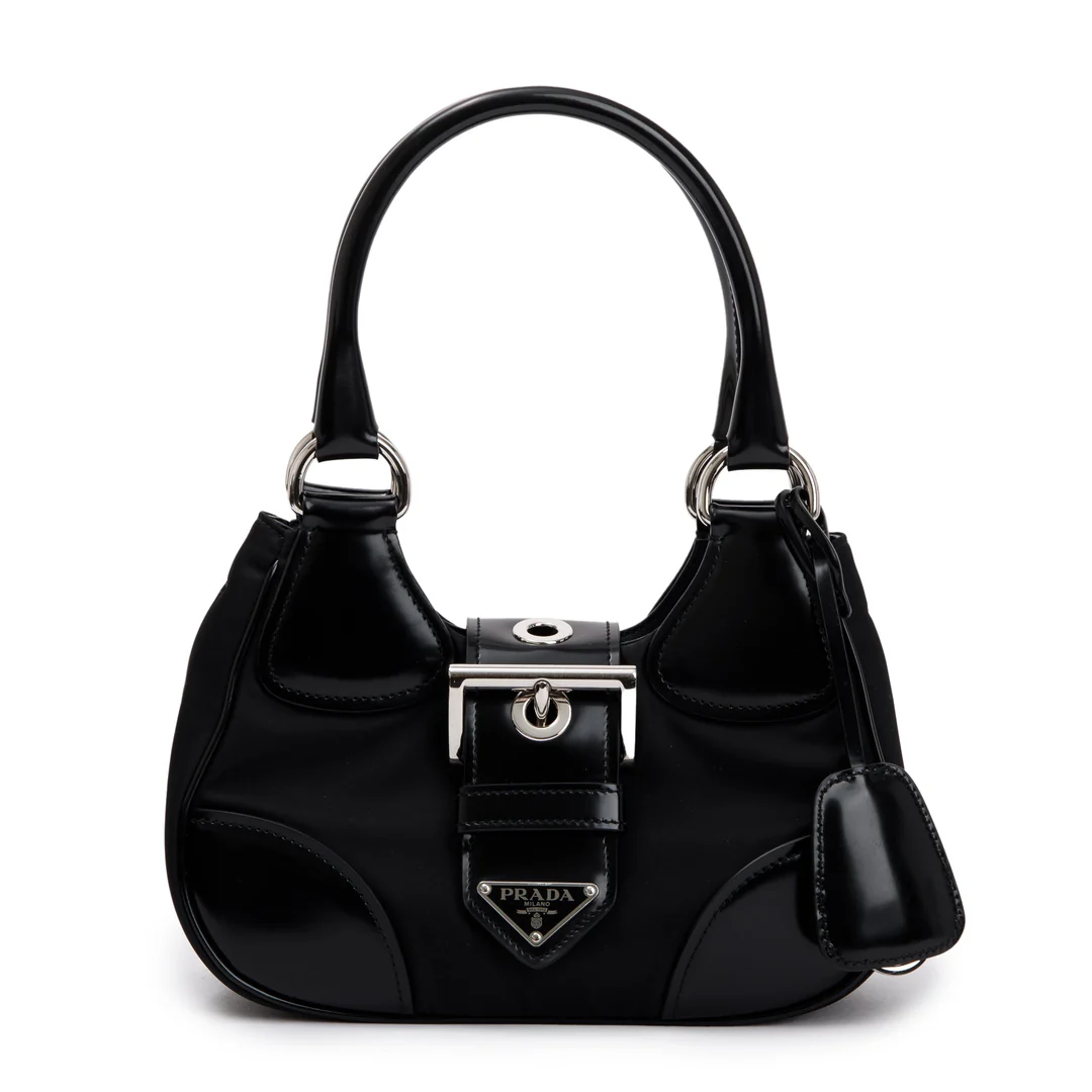 Prada-Black-Re-Nylon-and-Leather-Moon-Bag-3