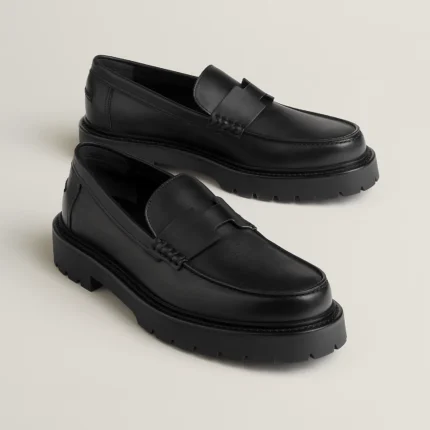 MOCASSINS HERMES KLEMENT EN NOIR