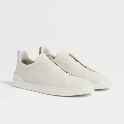 BASKETS ZEGNA TRIPLE STITCH™ SECONDSKIN EN BLANC