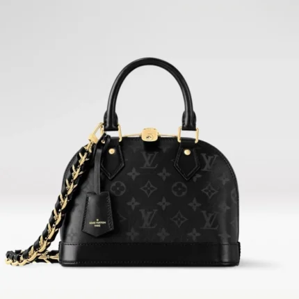 SAC LOUIS VUITTON BEBE ALMA EN TOILE NOIR