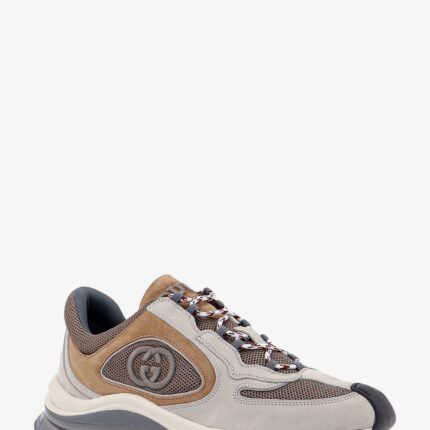 BASKETS GUCCI RUN EN GRIS/MARRON