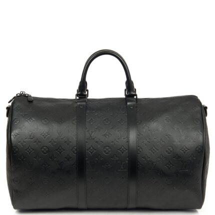 SAC LOUIS VUITTON KEEPALL 50 BANDOULIERE EN NOIR