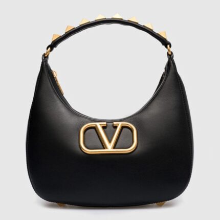 SAC VALENTINO GARAVANI HOBO STUD SIGN EN NOIR