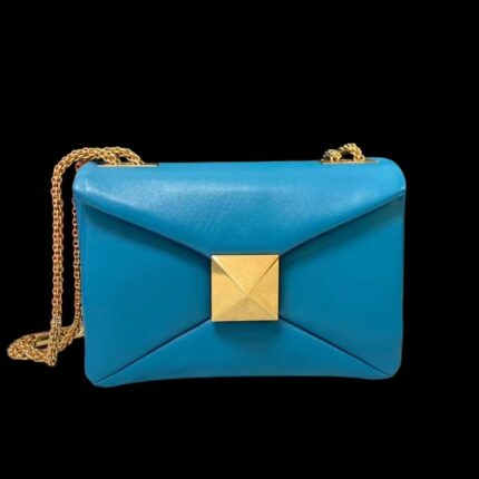 SAC VALENTINO ONE STUD SMALL EN BLEU TURQUOIS