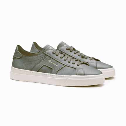 SNEAKER SANTONI DOUBLE BUCKLE FOULONNE EN GRIS