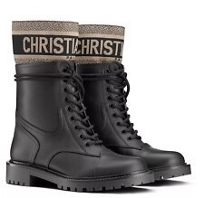 BOTTINES DIOR D-MAJOR EN TISSU TECHNIQUE EN NOIR