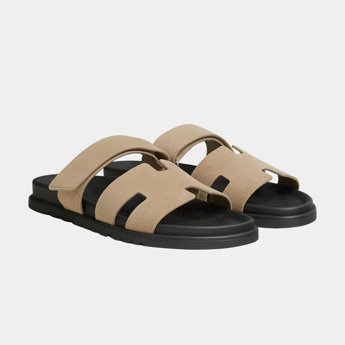 hermes-chypre-sandals-suede-men-beige-sable-front