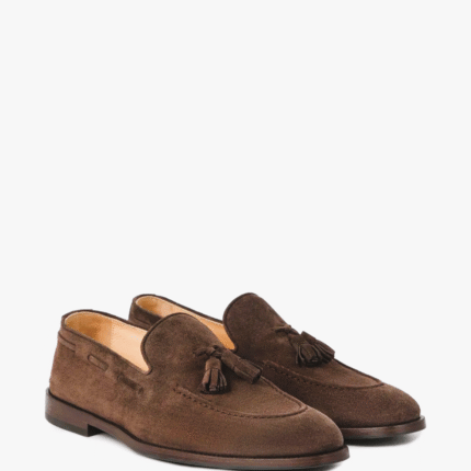MOCASSINS BRUNELLO CUCINELLI A FRANGES EN MARRON CAFE