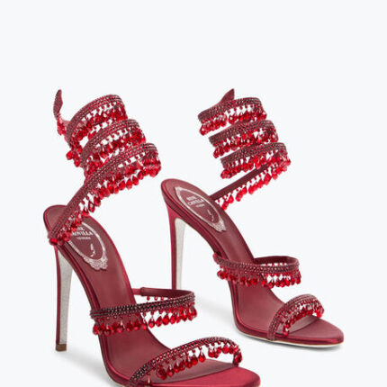 SANDALES RENE CAOVILLA CHANDLIER EN BURGUNDY 105