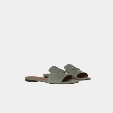 SANDALES LORO PIANA SUMMER CHARMS EN GRIS BLEUATRE