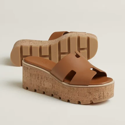 SANDALES HERMES EZE 30 EN CARAMEL NATUREL