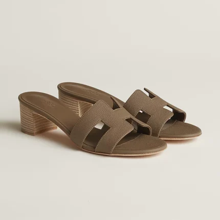 SANDALES HERMES OASIS EN ETOUPE