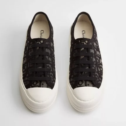 BASKETS DIOR A PLATEFORME WALK'N'DIOR EN NOIR
