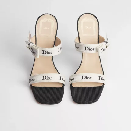 SANDALE DIOR A TALONS ET BRIDES J'ADIOR EN NOIR