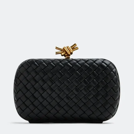 SAC POCHETTE BOTTEGA VENETA NOEUD EN NOIR
