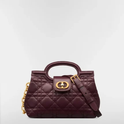 SAC DIOR JOLIE A POINEE EN BURGUNDY