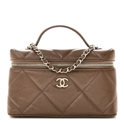 SAC CHANEL VANITY WITH CHAIN EN MARRON CARAMEL