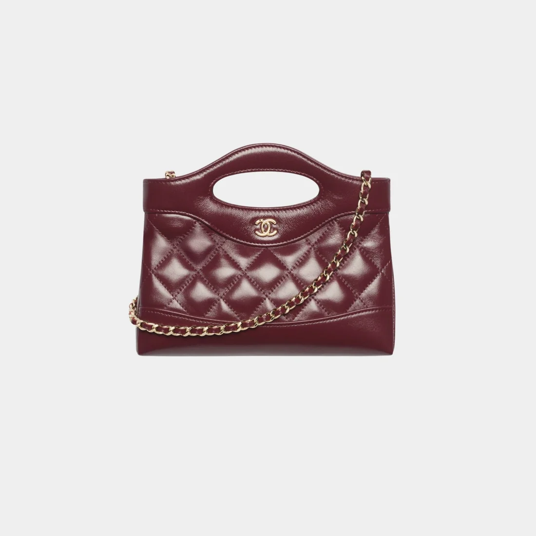 chanel-clutch-with-chain-shiny-lambskin-gold-tone-metal-dark-burgundy-front-view