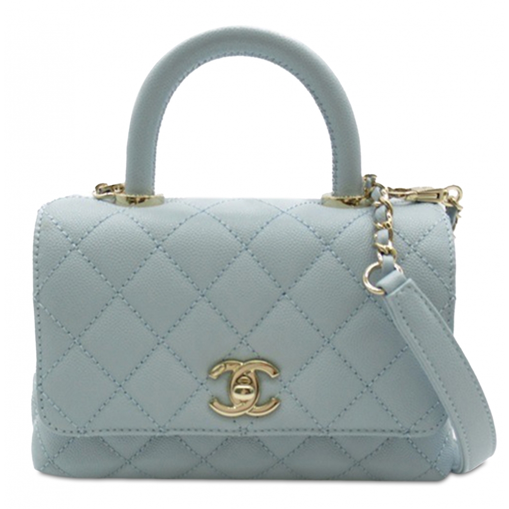 chanel-vintage-extra-mini-caviar-coco-top-handle-blue-leather-and-lambskin-handbag-luxury-high-quality